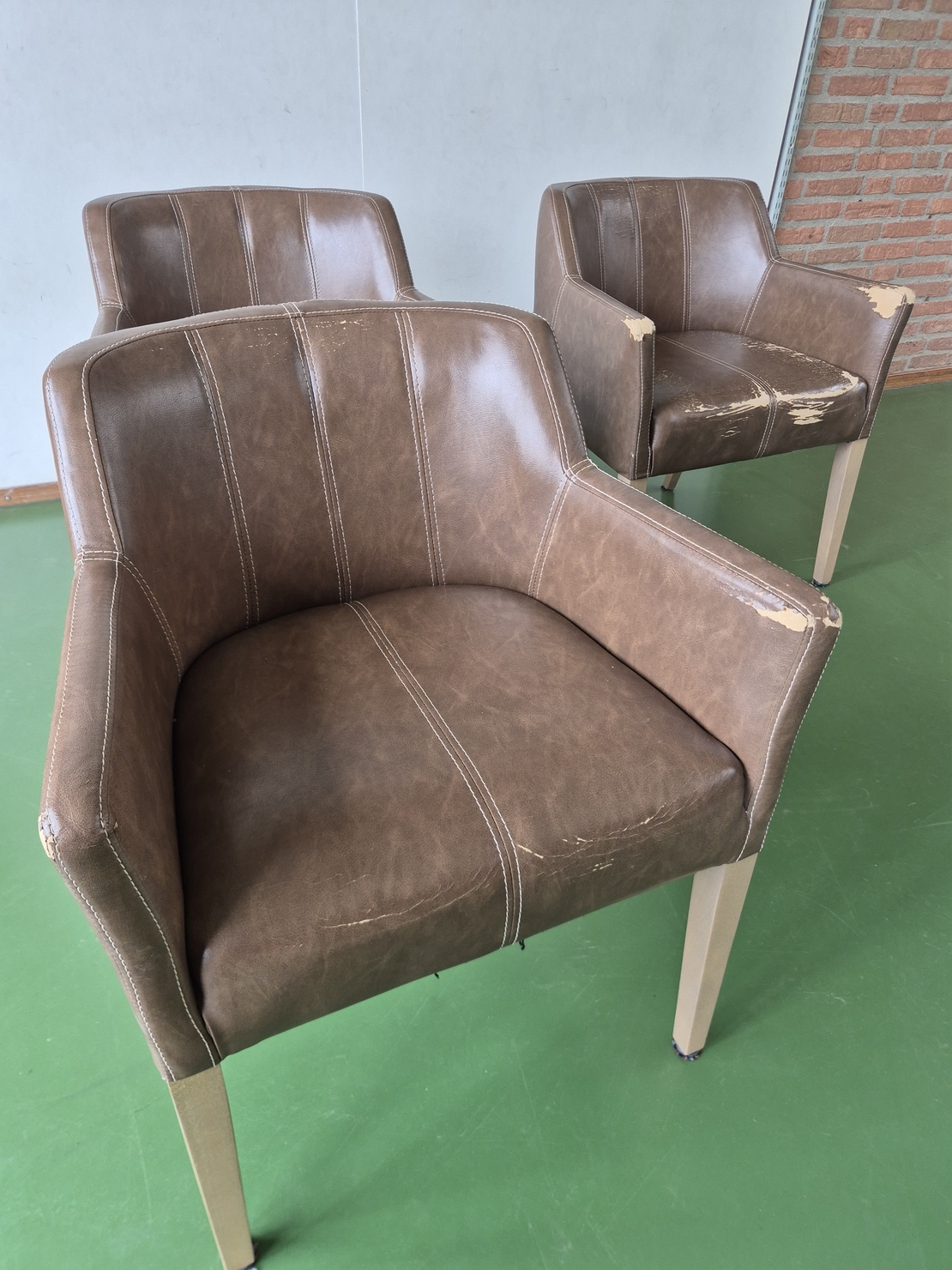 Set Kuipstoelen - voor herstoffering